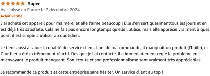 Avis positif de SkinRevive Pro de LumiBe