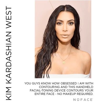 Commentaire de Kim Kardashian sur le NuFACE
