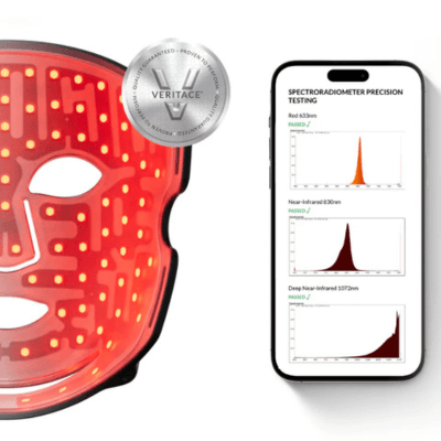 Le label Veritace du masque LED CurrentBody