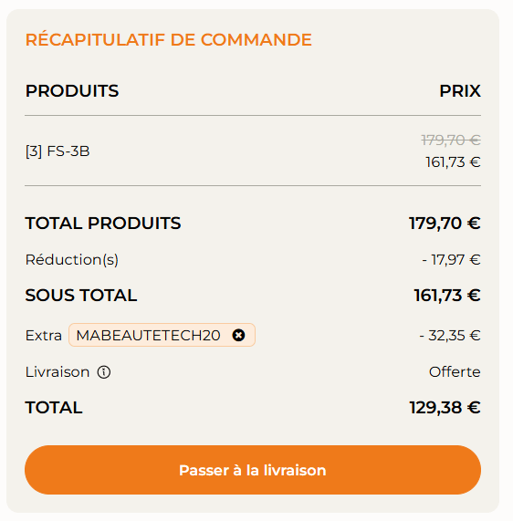 Cuure code promo MABEAUTETECH20