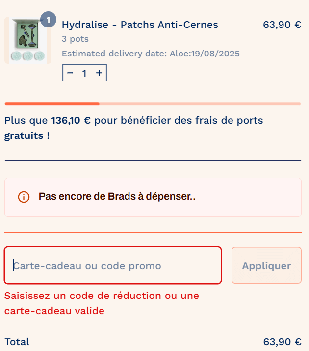 Valider son panier The Bradery