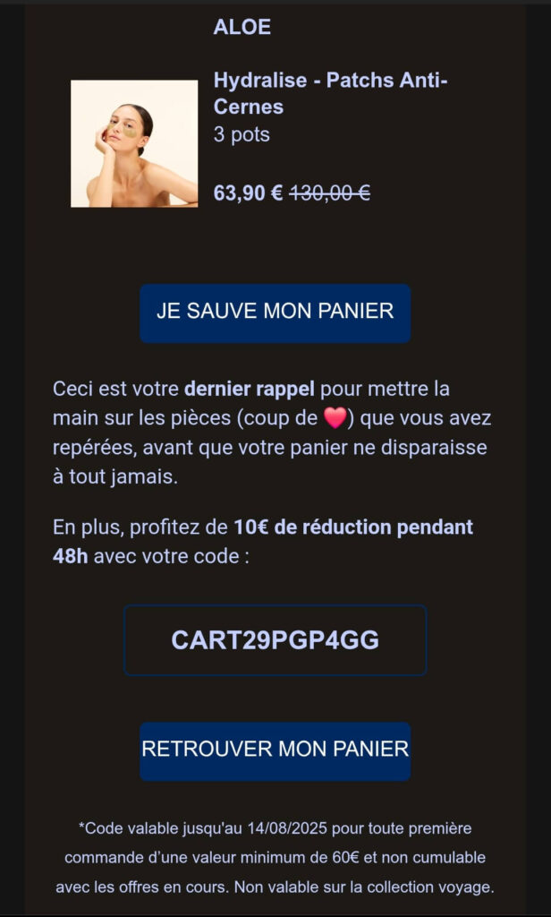 Réduction sur le panier The Bradery