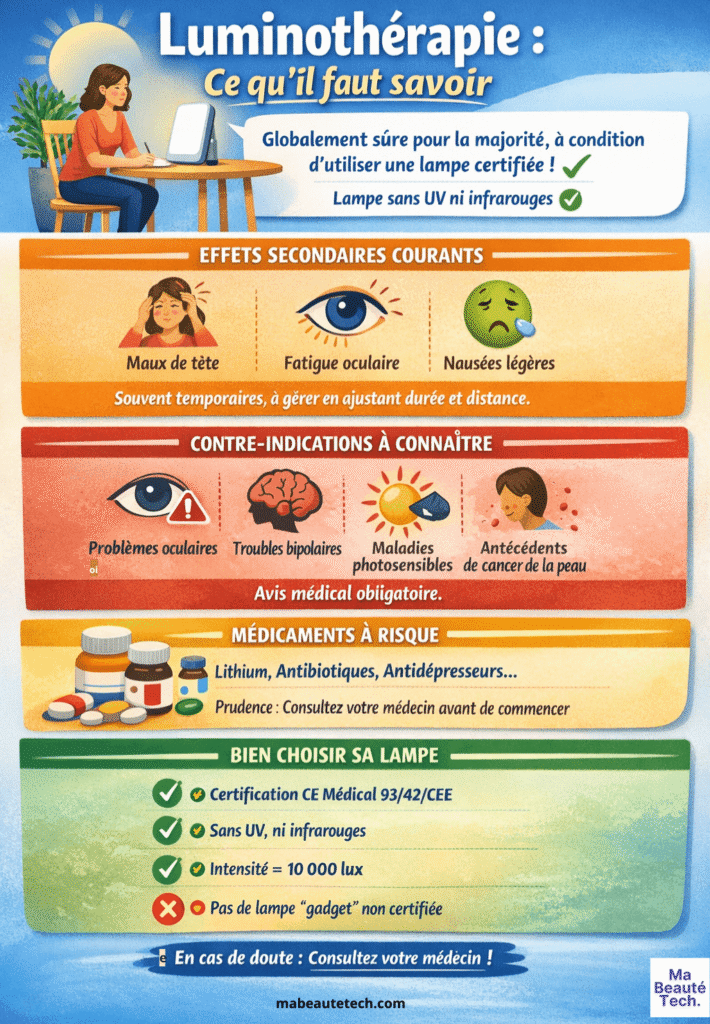 Les dangers potentiels de la luminothérapie