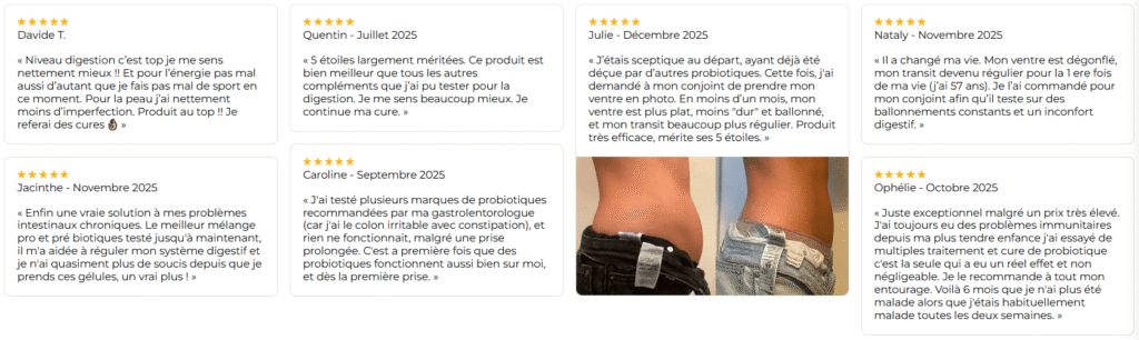 Avis des utilisatrices sur les probiotiques FS-3B Cuure