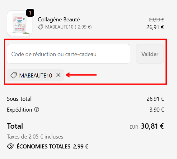 Code promo Nutrivie