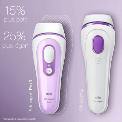 Comparaison Braun Silk Expert Pro 3 et Braun Silk Expert 3