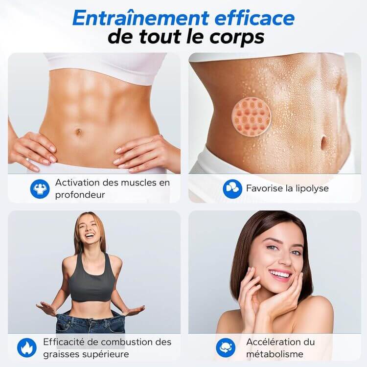 Entrainement du corps avec plateforme vibrante Merach
