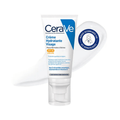 Crème solaire CeraVe Crème Hydratante Visage SPF50 52ml