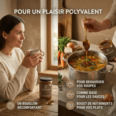 Utilisation bouillon d'os Jarmino