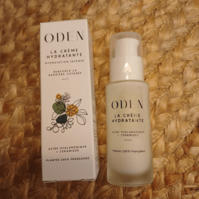 Crème hydratante packaging Oden