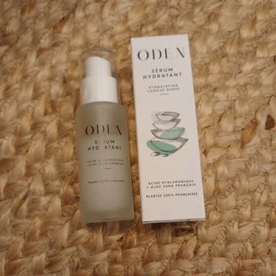 Sérum hydratant packaging Oden